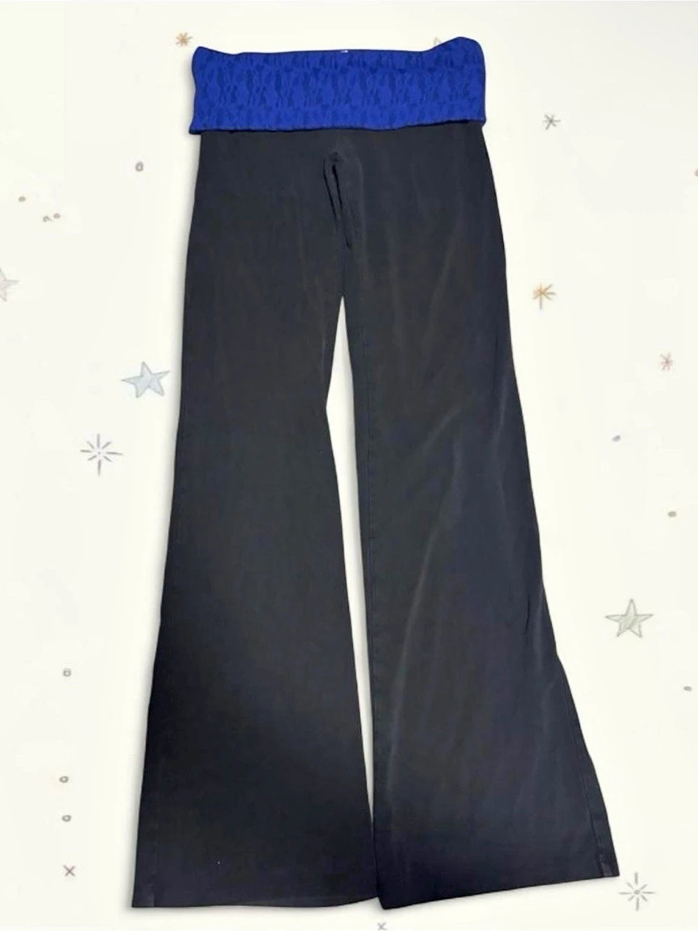 Victoria's Secret PINK 2011 Wide Leg Yoga Pants Wide Leg Yoga Pants Black Blue